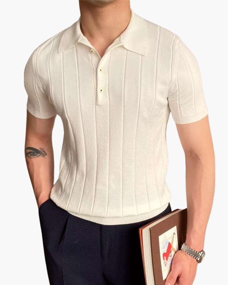 Cannes 1 Old Money - Ribbed Cotton Polo