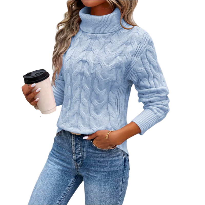 Giorgia - Warm knitted women's turtleneck