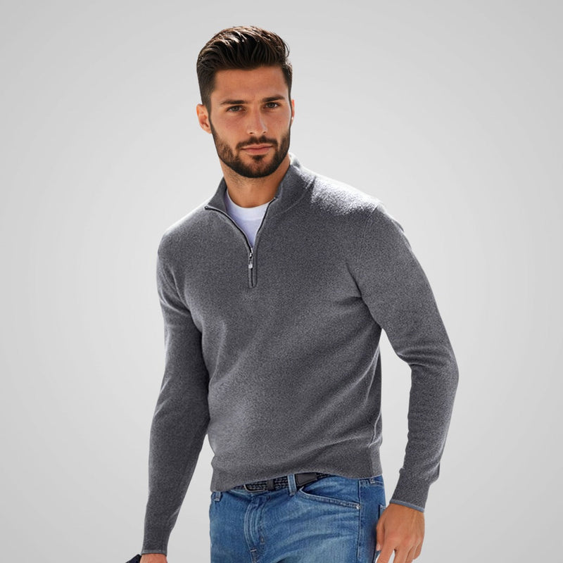 DAVID Old Money | Casual Zip Sweater