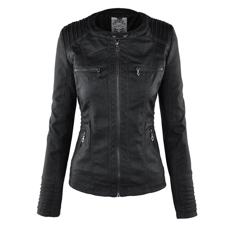 Olivia | Eco Faux Leather Jacket