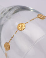 Thalia Gold Clover Chain Bracelet