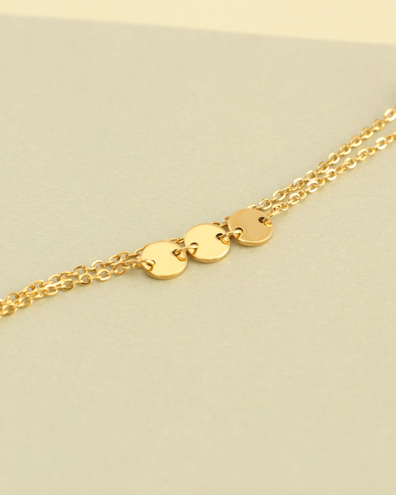 Amara Gold Circle Chain Bracelet