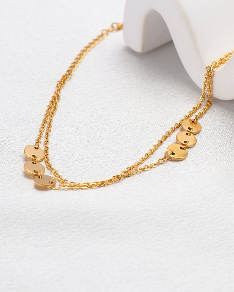 Amara Gold Circle Chain Bracelet