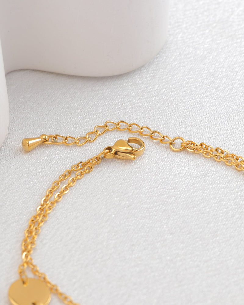 Mara Gold Circle Chain Bracelet