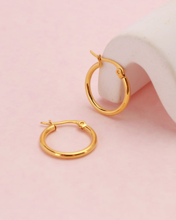 Luminara Gold Hoop Earrings