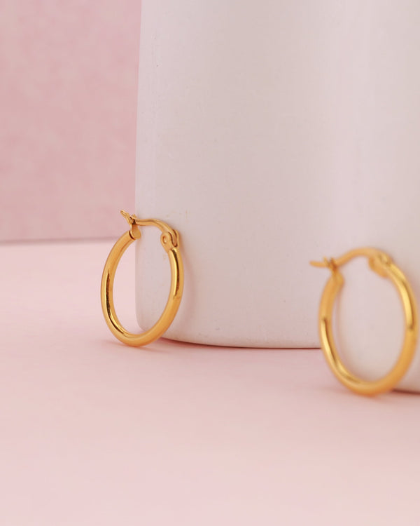 Luminara Gold Hoop Earrings