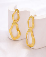 Calista Gold Irregular Earrings