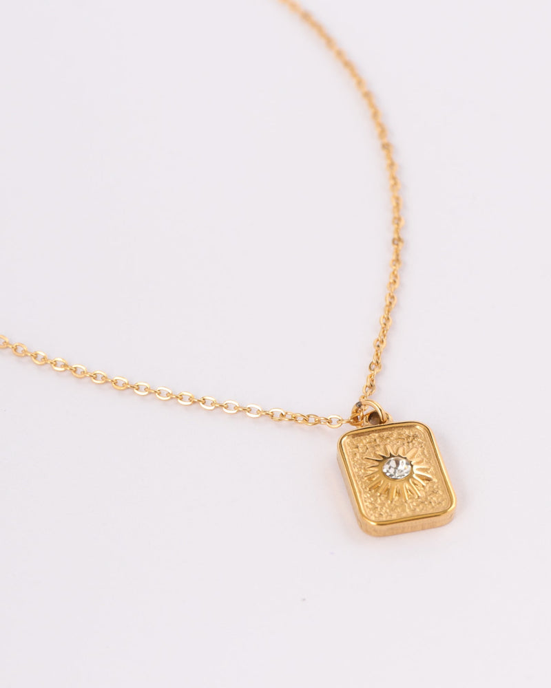 Celeste Gold Star Zirconia Necklace