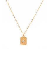 Celeste Gold Star Zirconia Necklace