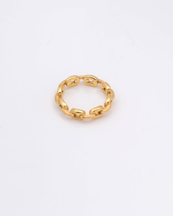 Alia Gold Chain Ring