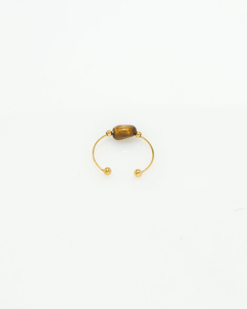 Tiger Eye Stone Gold Ring