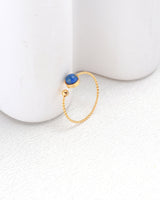 Lapis Lazuli Gold Ring