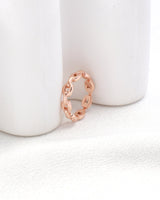 Rosalie Rose Gold Chain Ring