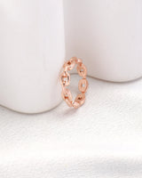 Rosalie Rose Gold Chain Ring