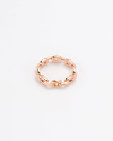 Rosalie Rose Gold Chain Ring