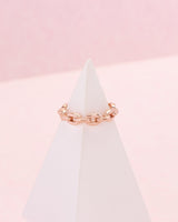 Rosalie Rose Gold Chain Ring