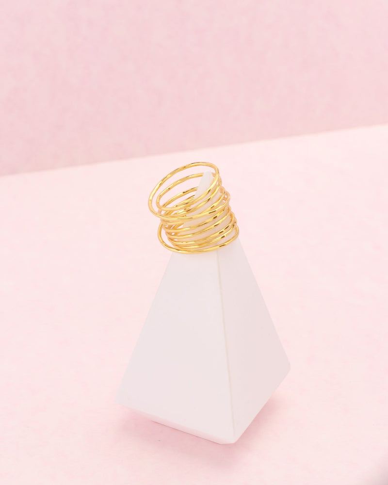 Solara Gold Thin Multi Wrap Ring