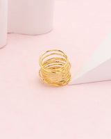 Solara Gold Thin Multi Wrap Ring