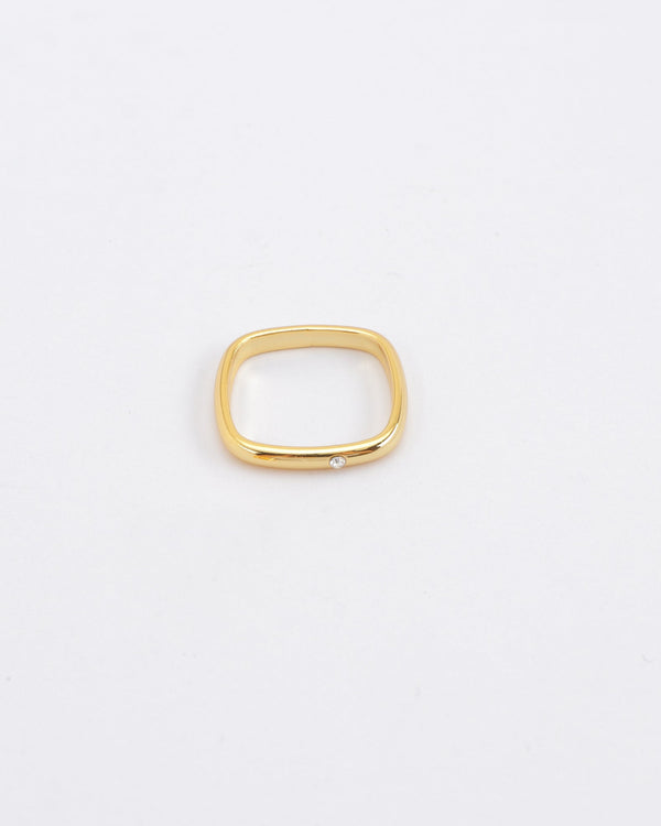 Quad Gold Square Ring