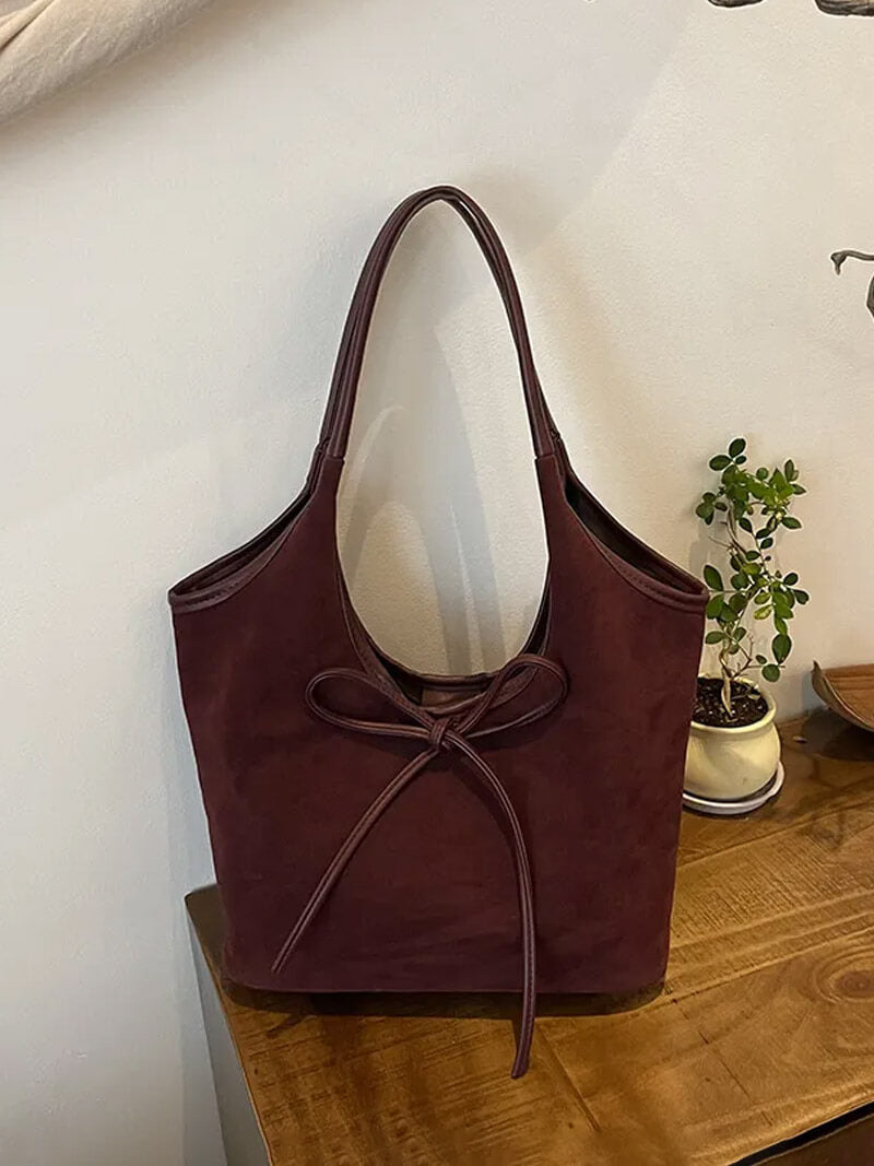 Florence Suede Bow Bag