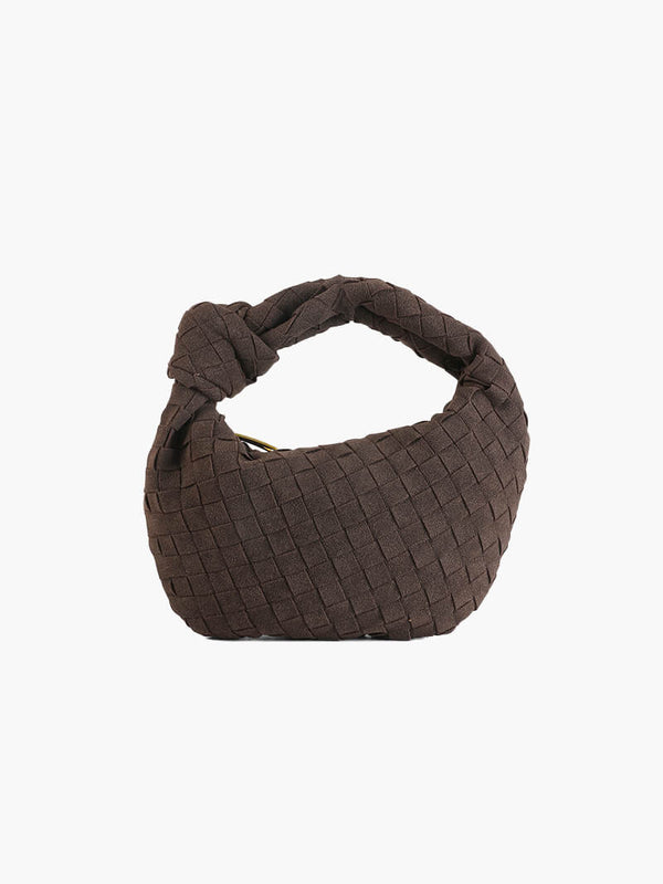 Suede Woven Mini Bag