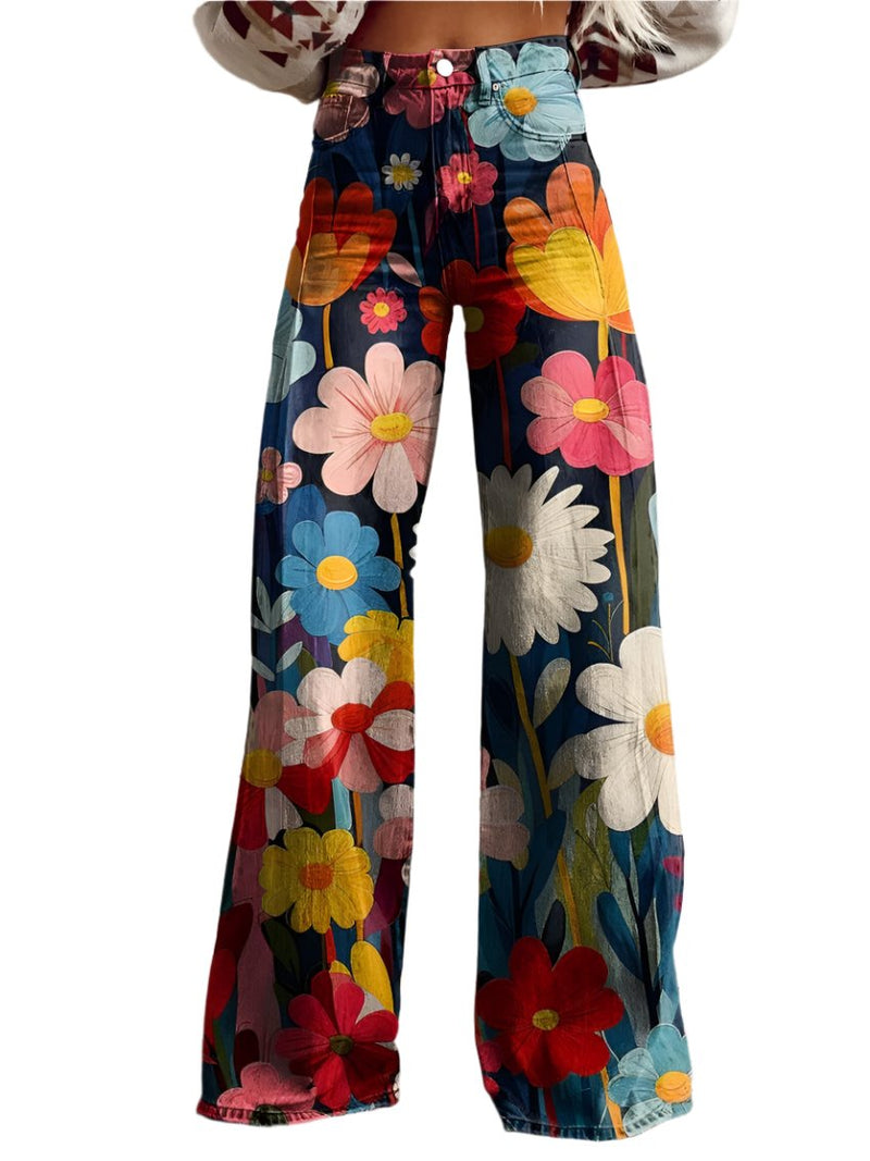 BRYNNE | FLORAL WIDE PANTS